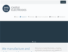 Tablet Screenshot of castle-electrodes.com